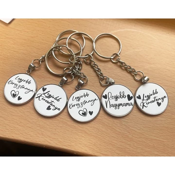 Gravírozott akril kulcstartók
