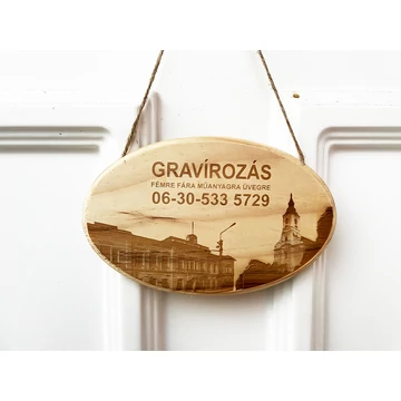 Gravírozott fa ajtótáblák