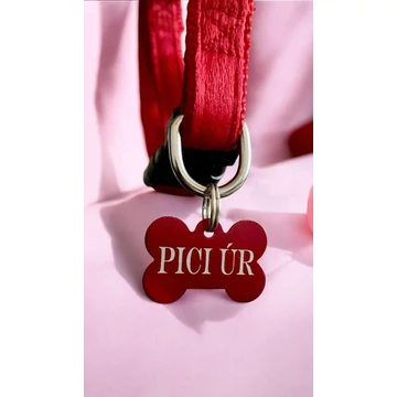 Gravírozott alu kutyabiléta