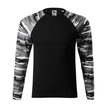 Camouflage LS póló unisex  terepszínű hosszú ujjú póló