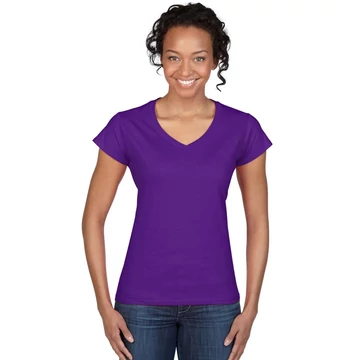 Softstyle női V-nyakú póló